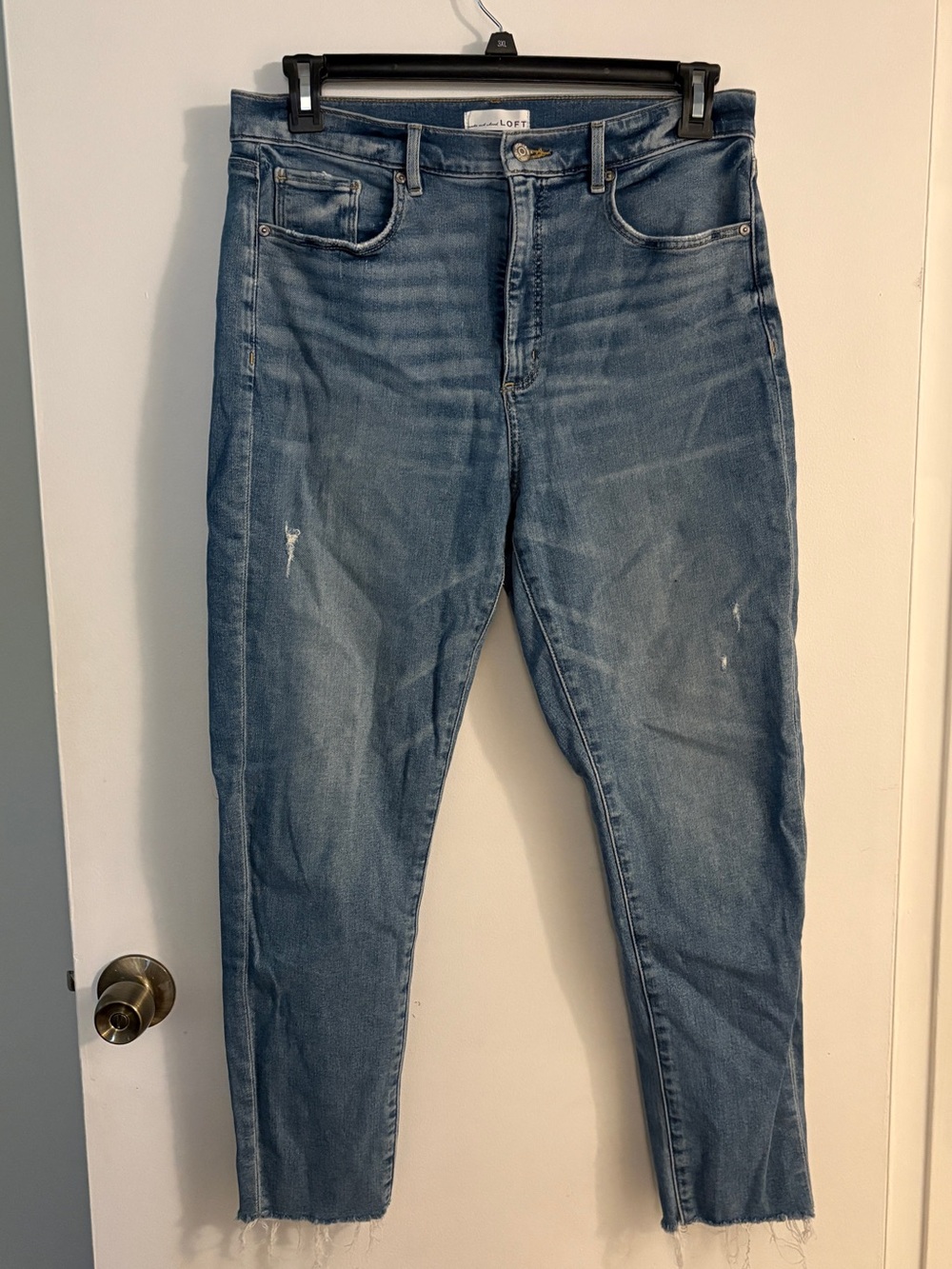 LOFT Medium Blue High-Rise Slim Jeans